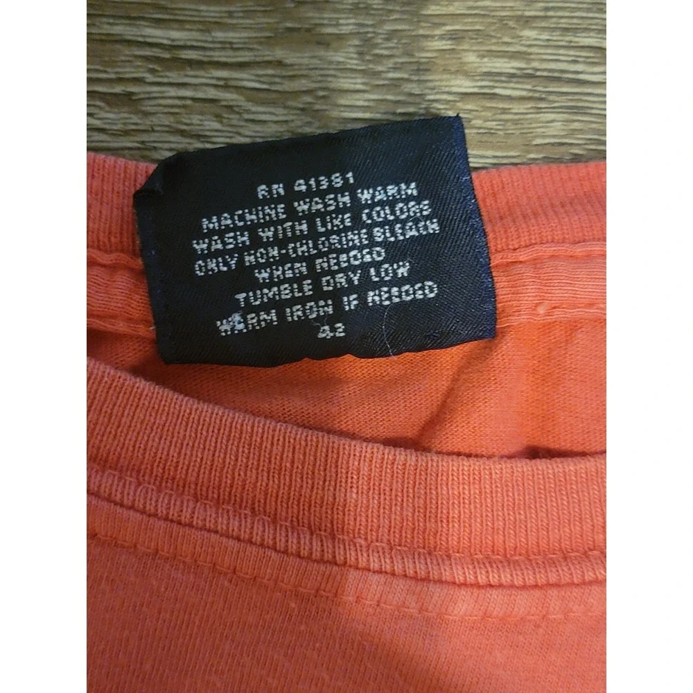 Polo Ralph Lauren Stretch Lisle Men‎ Size XL Coral Colored Shirt Short Sleeve